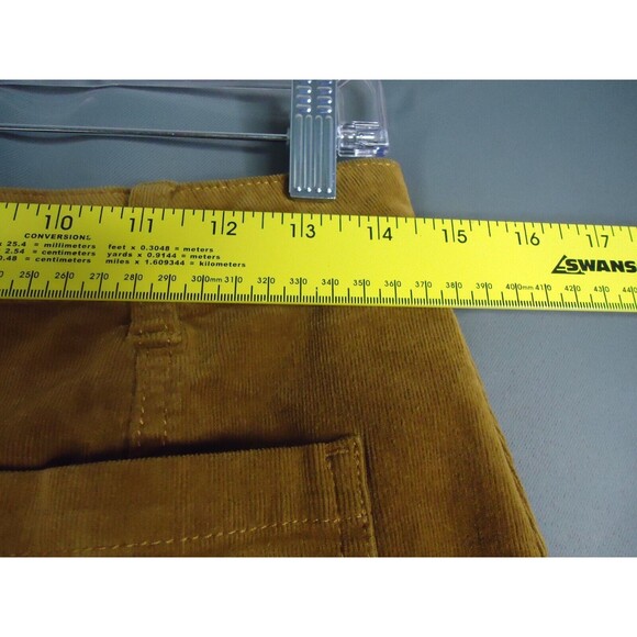 Mudd FLX Stretch Brown Corduroy Full Button Mini Skirt Juniors Size 9 - Picture 5 of 7